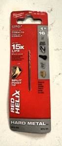 Milwaukee 48-89-2301 Red Helix 1/16 Zoll X 2 Zoll L Cobalt Thunderbolt Bohrer - Bild 1 von 2