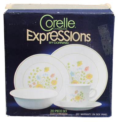 Corelle Expressions Meadow 20-Piece Dinnerware Set 2020-13 New Open Box - Image 1 of 4