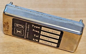 Oscilador de cristal Osc Xtal Accutronics gmrc HG81-26P 244,80 KHz SN:6714-1 - Imagen 1 de 4