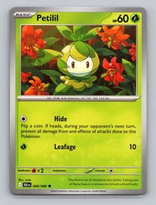Petiilil 006/086 Common Black Bolt BLK Pokemon Scarlet & Violet TCG - Picture 1 of 2