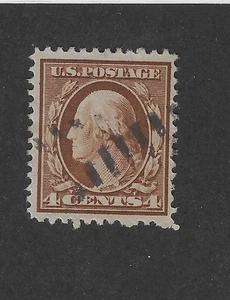 US Scott # 377, 4 cents brown,1911, VF+,used - Picture 1 of 1