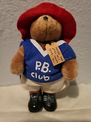 VTG Eden Paddington Teddy Bear Plush 5" Mini Stuffed Animal Toy P.B. Club 1987 - Image 1 of 4