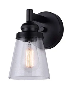 Canarm IVL1097A01 Declan 10" Tall Bathroom Sconce - Black - Picture 1 of 1
