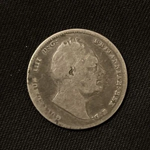 Great Britain 1837 Silver Six Pence, King William IV - Picture 1 of 2