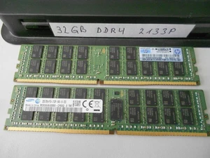 Samsung / HP 32GB DDR4 RAM 2Rx4 PC4-2133P M393A4K40BB0 RDIMM ECC reg. Server RAM - Picture 1 of 3