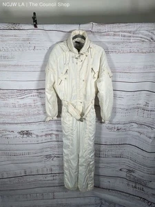 Women's Killy Ski Snow Suit White Polyester Size 8 US - Picture 1 of 9
