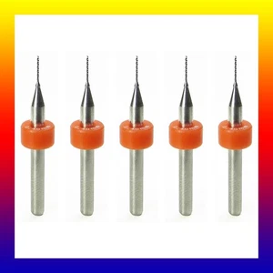 .4mm .016" 1/64" #78 Solid Carbide Drill Bit FIVE Pieces 1/8" Shanks R/S - Picture 1 of 4