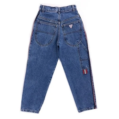 90s Guess side stripe jeans 1990s vintage - Image 1 of 4
