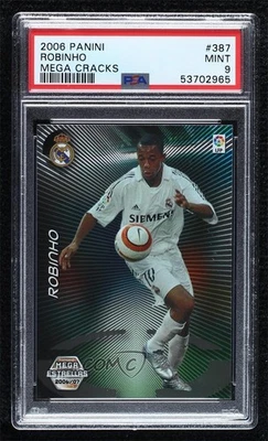 Mega Estrellas Robinho #387 PSA 9 2006-07 Panini Megacracks MGK La Liga como nuevo Foto 1 de 2