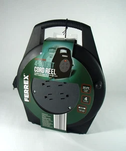 Ferrex 4 Outlet Cord Reel - Picture 1 of 2