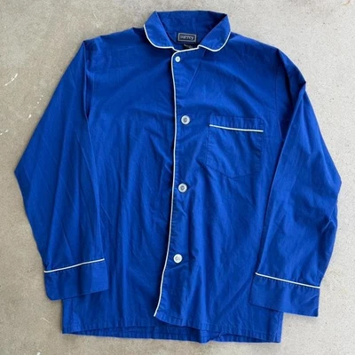 CAMISA ABOTONADA VINTAGE MANGA LARGA AZUL SURREY AÑOS 80 PEQUEÑA Foto 1 de 4