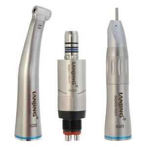 Dental Contra Angle Straight Handpiece Air Motor 4Hole Mini Low Speed E type NSK - Picture 1 of 64