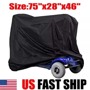 75" Mobility Scooter Storage Cover Waterproof Wheelchair Sun Rain Snow Protector - Picture 1 of 8