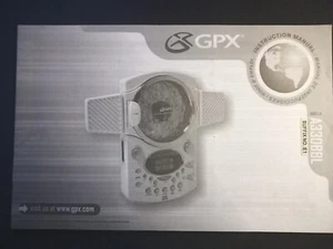 GPX Bathroom CD Clock Radio A330BBL Instruction Manual - Picture 1 of 3