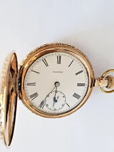 OMEGA "DOMINION" ENAMEL DIAL PRIVATE NAME MOVEMENT T. J BOYD 6 SIZE HUNTER 1906 - Picture 1 of 12