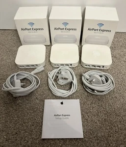 3 x APPLE AIRPORT EXPRESS WIRELESS ROUTER 2ND GEN 802.11N MC414B/A A1392 - Picture 1 of 1
