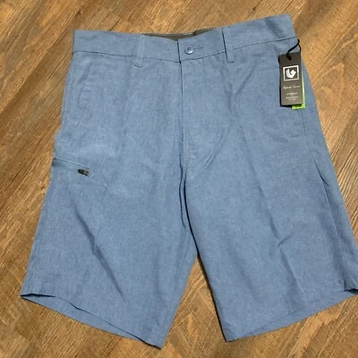 NUEVO Pantalones Cortos Burnside Para Hombres Elastizados Tierra+Mar Híbridos Azul UV Elastizado Secado Rápido 32 Foto 1 de 4