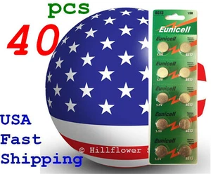 40 piezas X AG13 LR44 LR1154 G13 357A Tarjeta 1.5V 0% Hg Batería Alcalina Superior - Imagen 1 de 6
