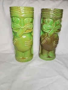 Vintage Daytona beach Tiki Tumblers Set 2 - Picture 1 of 4
