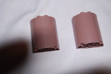 Lego Half Cylinder Lot 2 Sand Red 6218 6259 7314 Life on Mars 2 x 4 x 4