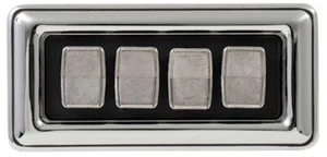Interruptor de ventana eléctrica 4 botones cóncavos 69-77 cuerpo B; cuerpo eléctrico 70-71 - Imagen 1 de 2