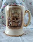 Vintage Arthur Wood Pottery Collectable Tankard Dickens Scenes