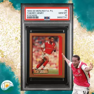 Merlin's FA Premier League 2000 | PSA 10 Thierry Henry | #5 - Picture 1 of 2