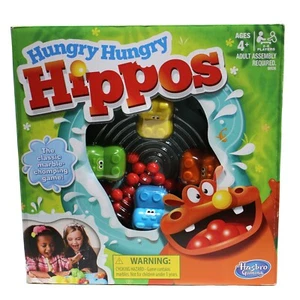 Hungry Hungry Hippos Marble Chomping Board Game Hasbro 2 - 4 Players 4+ - Picture 1 of 4