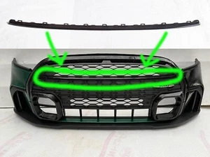 JCW LCI2 MINI F55 F56 F57 2021-2023 Black Strip Flat Molding Grille Black - Picture 1 of 17