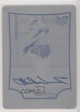 2009 Bowman Draft Chrome Printing Plate Black 1/1 Trevor Cahill Rookie RC 0gm