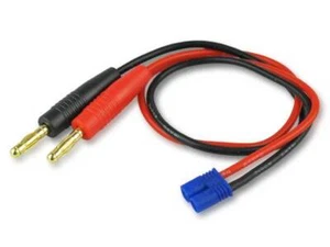 Ladekabel EC2 EC-2 Goldkontakte 2,0mm  Goldstecker mit 4mm Bananenstecker - Imagen 1 de 1