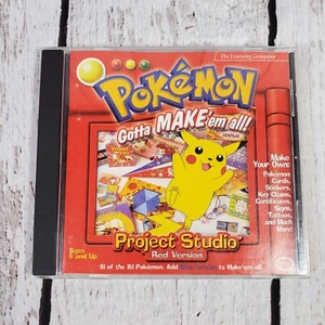 Pokemon Project Studio Red Version Gotta Make 'em All Nintendo CD-ROM w/ Manual - Picture 1 of 8