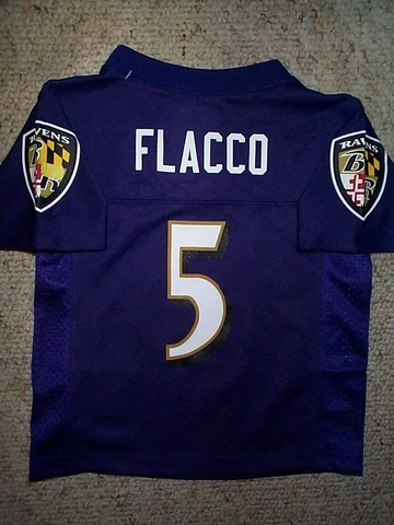 ($42) Baltimore Ravens JOE FLACCO nfl Football Jersey TODDLER (2-2T) Cover