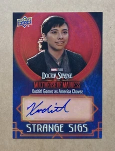2023 UD Doctor Strange #SG-XG Xochitl Gomez America Chavez Sigs Autogramm Auto - Bild 1 von 2