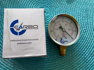 CARBO Instruments 2-1/2" Vacuum Gauge 1/4" NPT -30Hg/-1Bar Steel Case Dry Vacuum - Picture 1 of 2