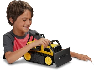 Steel Bulldozer Vehicle, Yellow - Picture 1 of 9