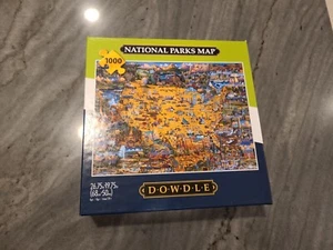 Eric Dowdle National Parks Map 1000 P Puzzle Brand New Buffalo Games - Picture 1 of 5