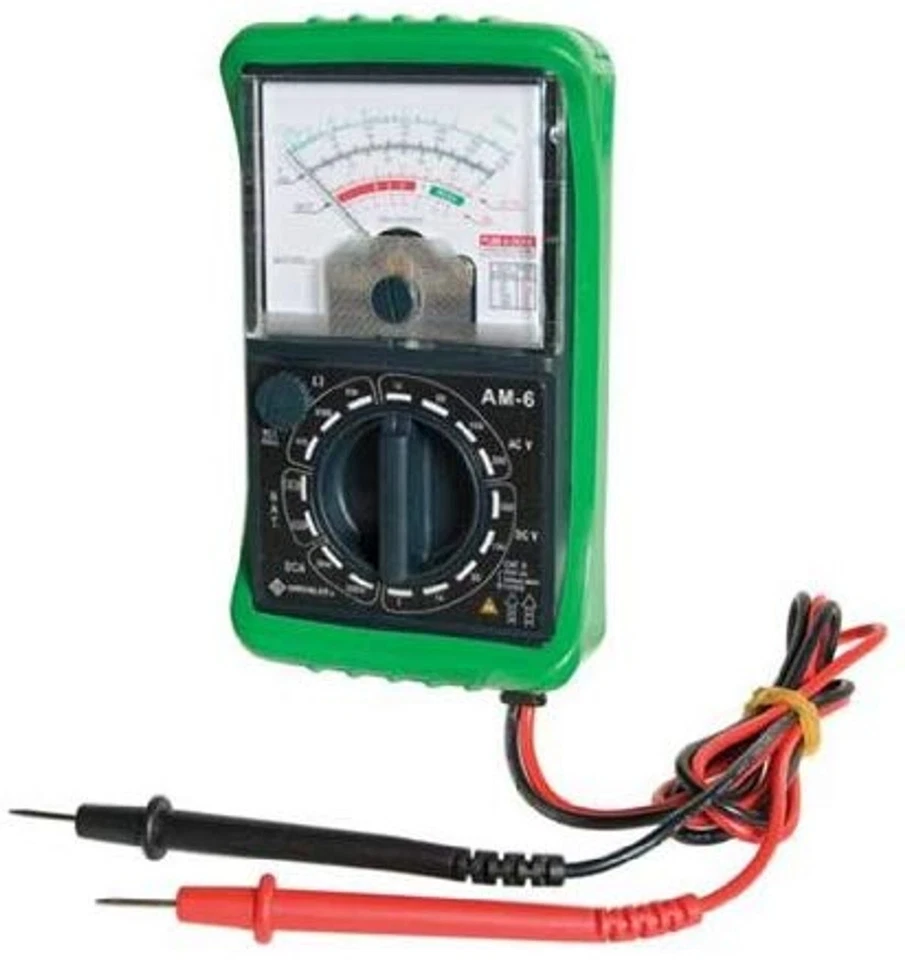 Greenlee Am-6 Analog Multimeter 300v 5 Functions Cat II