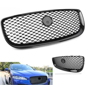 For Jaguar XJ 2016-2020 Front Upper Center Grill Radiator Mesh Grille Black - Picture 1 of 9