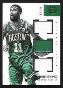 2017-18 Panini Encased Kyrie Irving Triple Jerseys #/99 MEM #TJ-KI Relic Card - Picture 1 of 2