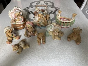 Lote De 9 Peluches De Colección Preciados Caja De Música Balcón Familia Bebés Cofre 1991-96 - Imagen 1 de 21