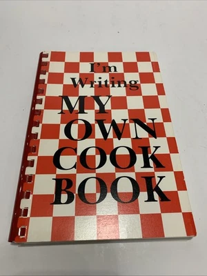 1981 Blank Recipe Book "I'm Writing My Own Cookbook" Never Used Red - Image 1 of 4