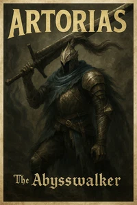 Dark Souls Poster Artorias the Abyss Video Game Print Gaming Dark Souls Wall Art - Picture 1 of 2