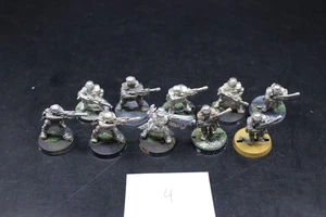 Warhammer 40k Guardia Imperial Cadian Shock Troopers Squad x10 con Sargento Metal - Imagen 1 de 6