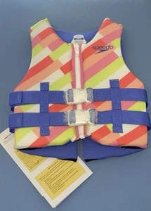 Speedo Youth Swimming Life Jacket Vest PFD USCG Approved 8-14 Years Pink - Picture 1 of 1