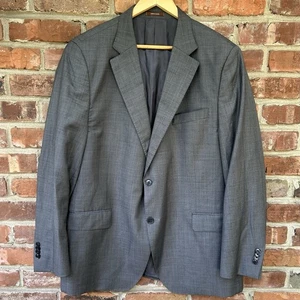 Peter Millar Blazer Suit Jacket Men’s 46R Gray 100% Wool Sport Coat Career EUC - Picture 1 of 12