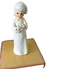 VTG LEFTON EVENING bed time child candle Christian figurine 03851 Porcelain