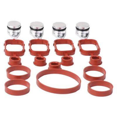 Drallklappen+Dichtung Set Ansaugleitung Reparatur für BMW M47 E87 E46 E90 4-Zyl.