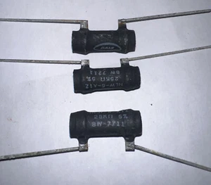 25K Ohm 5 Watt Wire Resistor By Dale New Quantity of (3)  HLW-6-A1Z - Picture 1 of 16