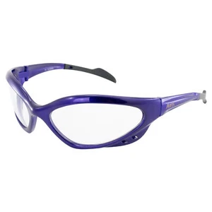Gafas de sol de seguridad Global Vision Neptune marcos azules lentes transparentes cumplen con ANSI Z87.1 - Imagen 1 de 8